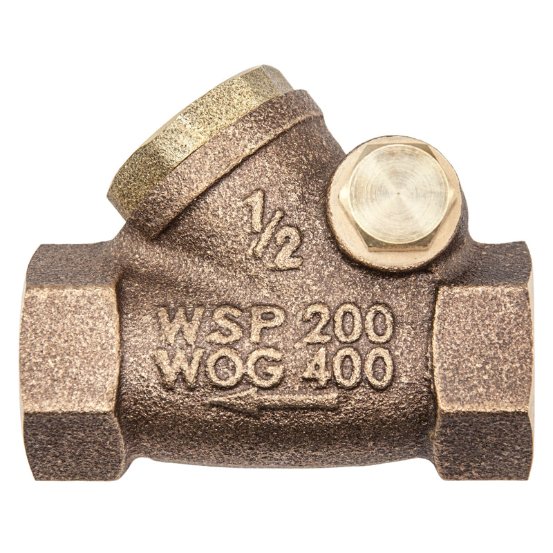 Load image into Gallery viewer, Bronze Swing Check Valve Y Pattern with PTFE Disc 200 WSP