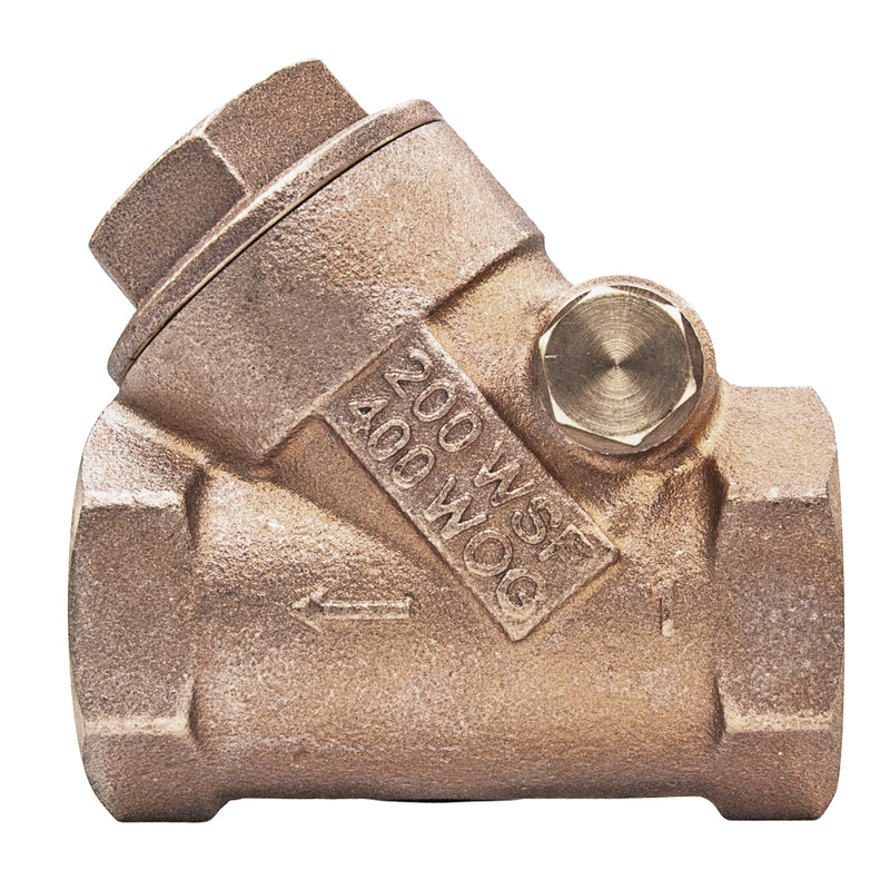 Load image into Gallery viewer, Bronze Swing Check Valve Y Pattern 200 WSP