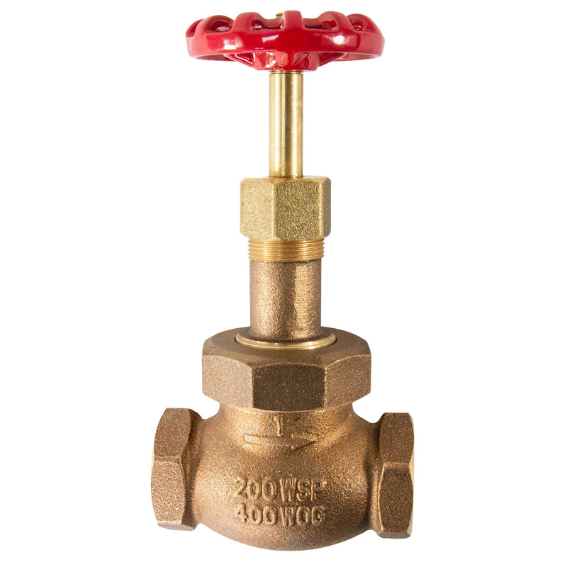 Load image into Gallery viewer, Bronze Tee Globe Valve 200 WSP