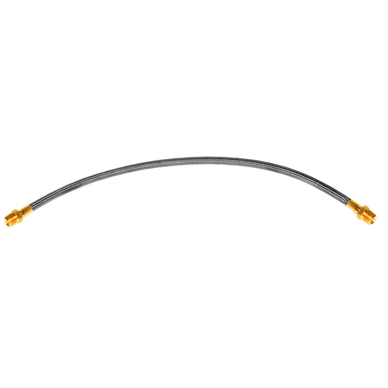Load image into Gallery viewer, Flexible Steam Hose Stainless Steel Braided with PTFE Tube 1/4" Male x Male
