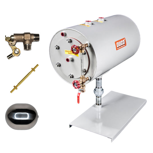 Stainless Steel Pipe-Mount Horizontal Return Tank Complete P-Series