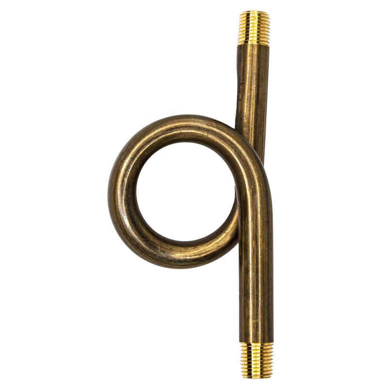 Load image into Gallery viewer, High Pressure Siphon Pigtail 1/4" NPT 180° Coil Brass for Steam
