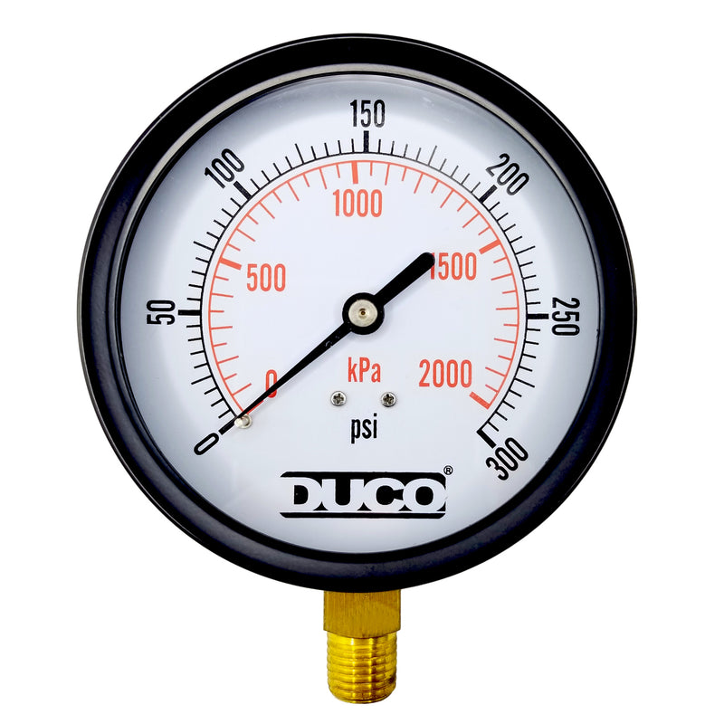 Load image into Gallery viewer, Pressure Gauge Steam/Air/Gas Metal Casing 1/4" Bottom Connector