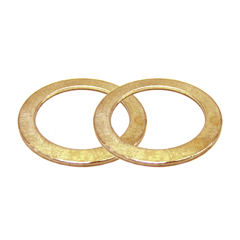Load image into Gallery viewer, Brass Washer for Sight Glass Boiler Water Gauge Valve (2-Pack)
