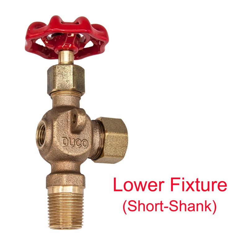 Load image into Gallery viewer, Bronze Water Gauge Valve Set w/Ball Check &amp; Ball Valve(Blow Off) for Boiler/Return Tank
