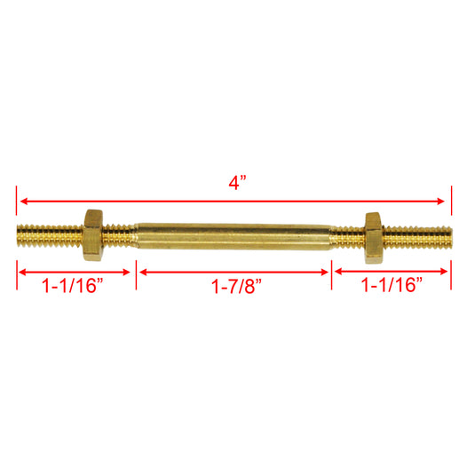 Brass Float Rod Link 1/4"-20  for Float Valve in Return/Condensate Tank
