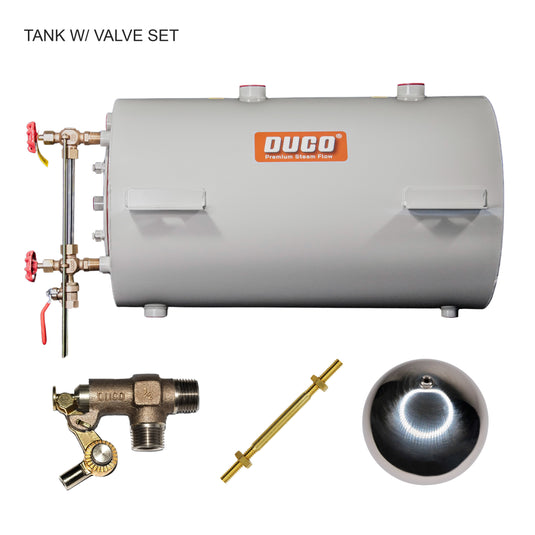 Stainless Steel Horizontal Return Tank with Valves F-Series