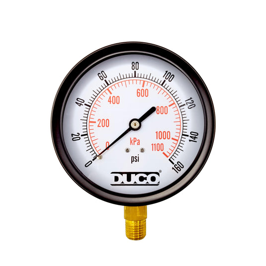 Pressure Gauge Steam/Air/Gas Metal Casing 1/4